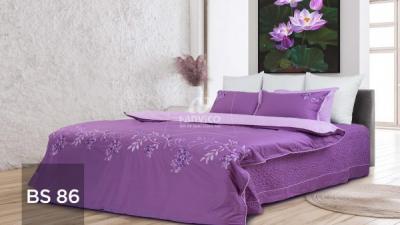 Bộ ga Hanvico phủ thêu Blue Sky – BS86