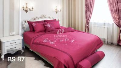 Bộ ga Hanvico phủ thêu Blue Sky – BS87