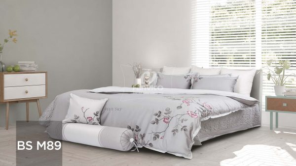 Bộ ga Hanvico phủ thêu Blue Sky – BS89