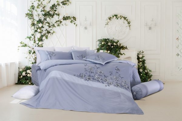 Bộ ga Hanvico phủ thêu Blue Sky – BSM73