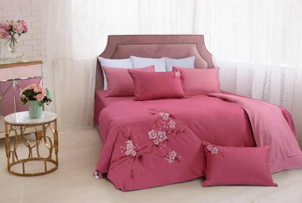 Bộ ga Hanvico phủ thêu Blue Sky – BS81
