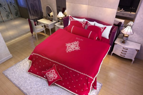 Bộ ga Hanvico phủ thêu Blue Sky – BSM56