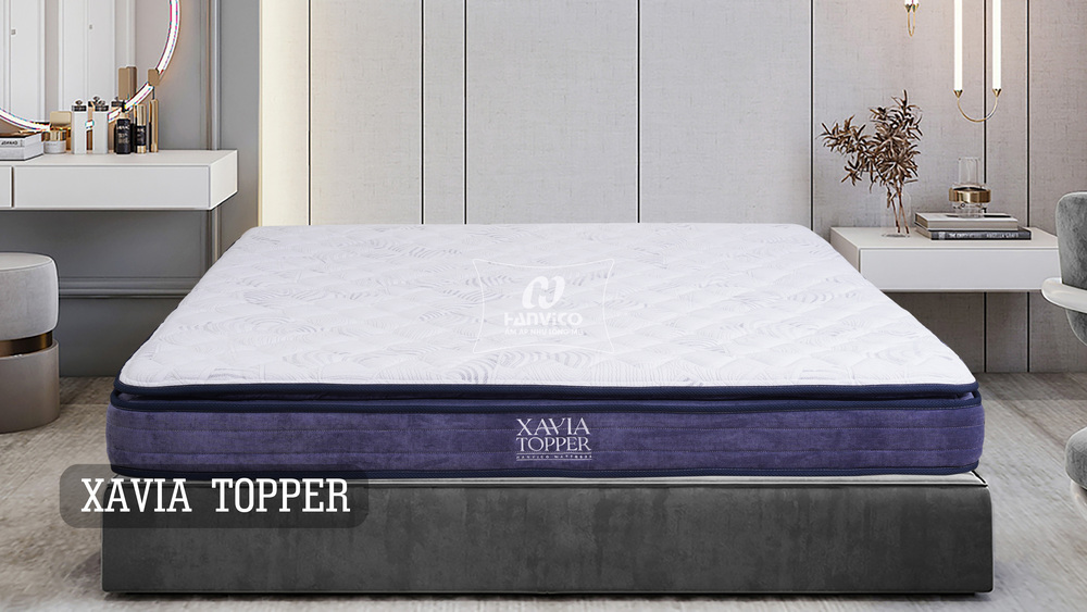 Đệm lò xo túi Hanvico Xavia Topper 22cm