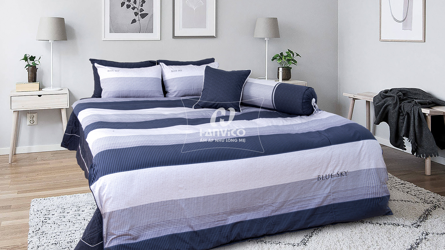 Bộ Hanvico Blue Sky Cotton T – DLP186