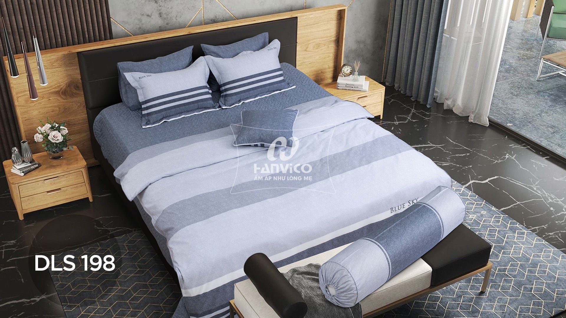 Bộ Hanvico Blue Sky Cotton T – DLS198