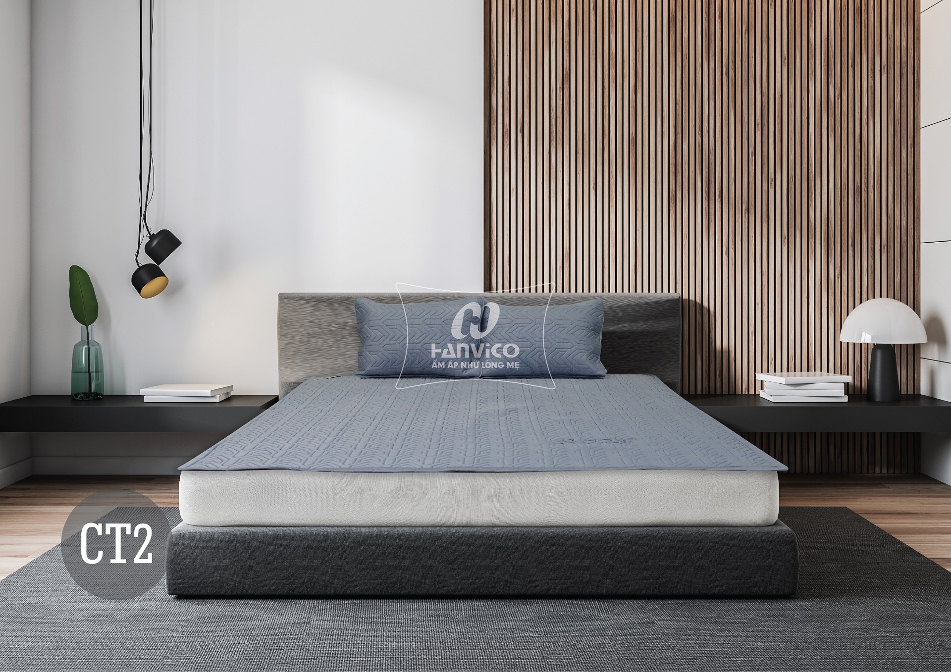Bộ chiếu mát Tencel than hoạt tính Hanvico S-Cool CT2