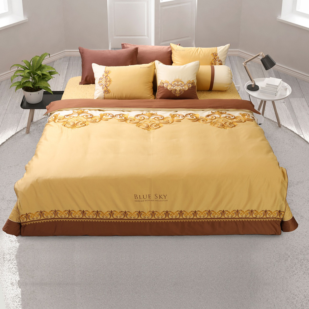 Bộ ga Hanvico phủ thêu Blue Sky – BSM57