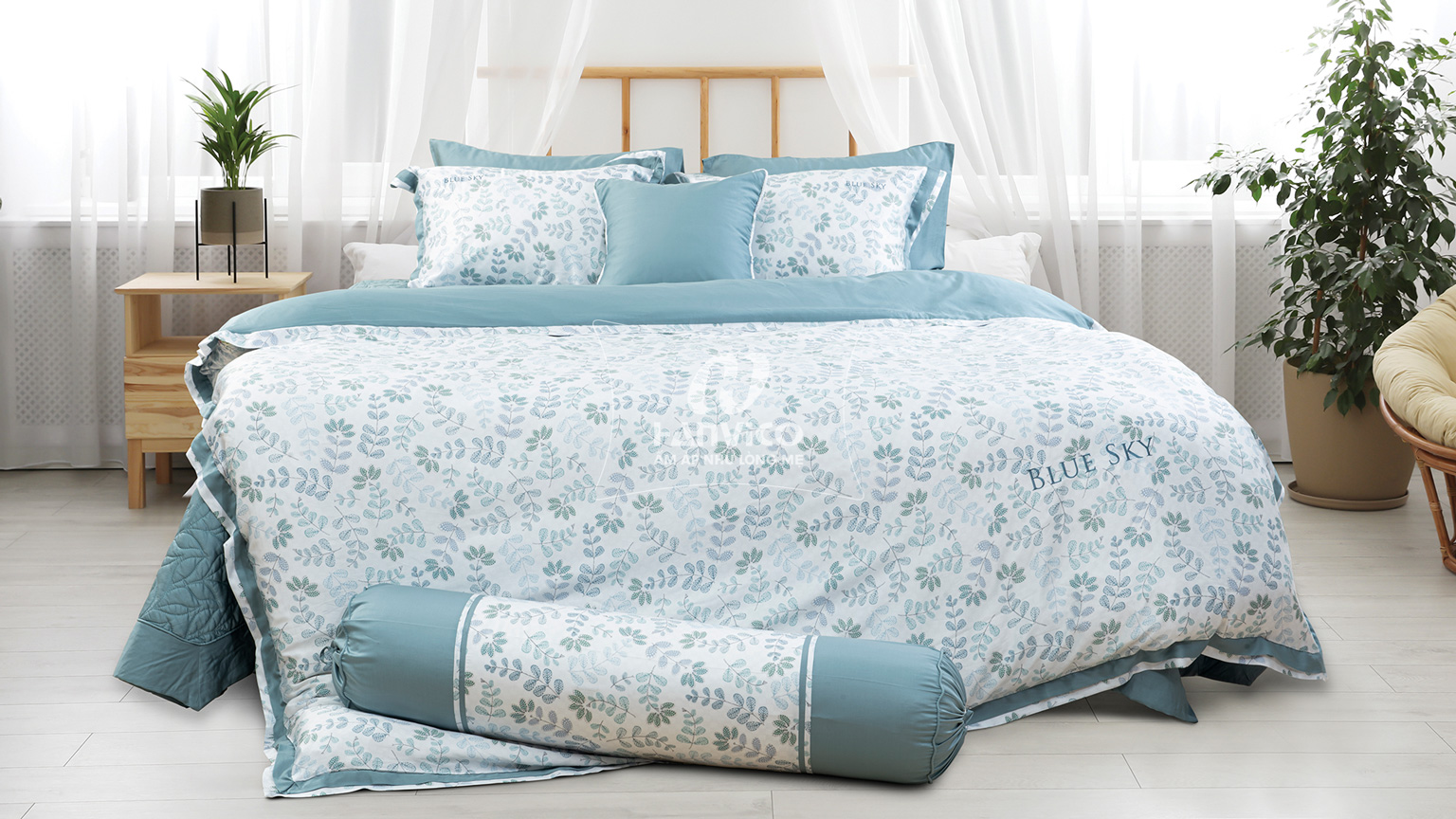 Bộ ga phủ Hanvico Blue Sky HV65