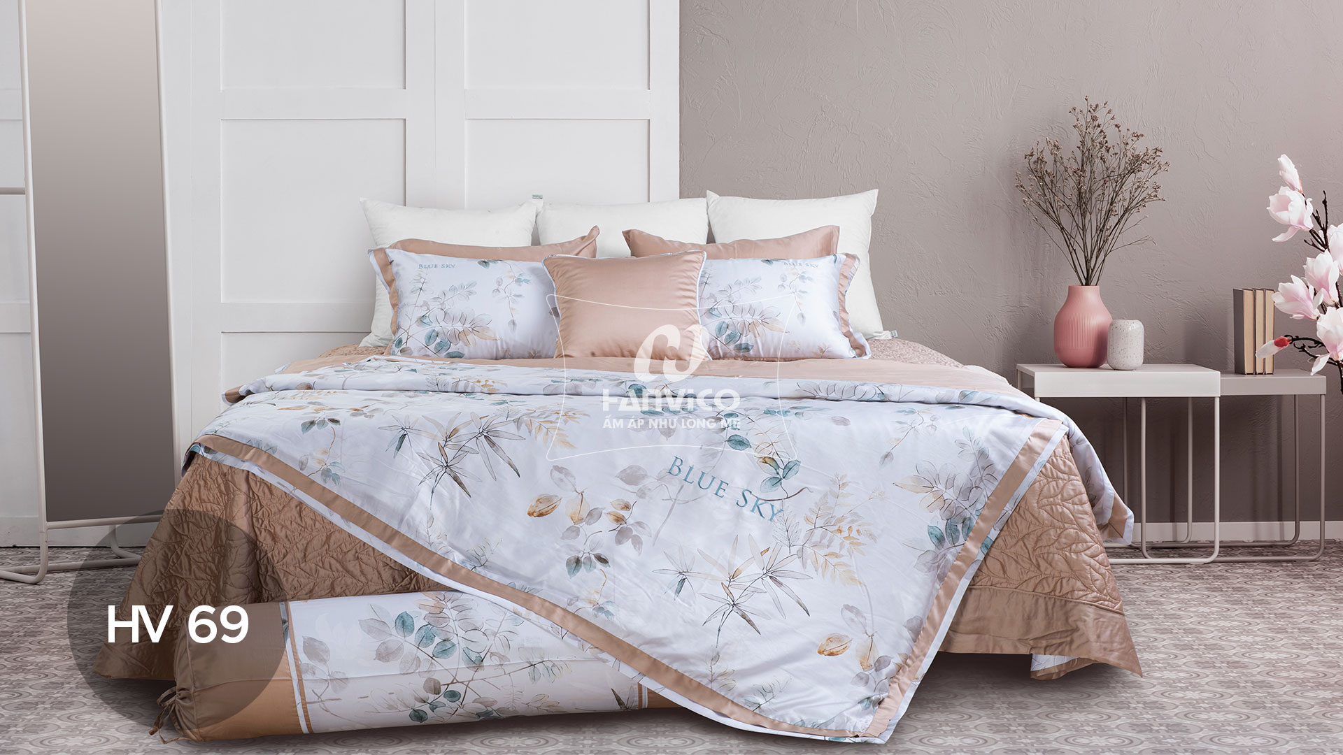 Bộ ga phủ Hanvico Blue Sky HV69