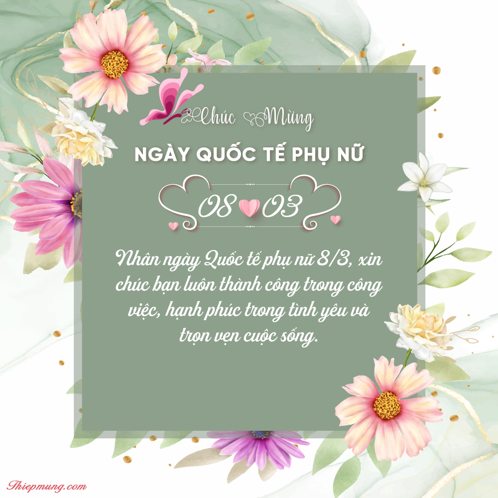 Tuyển tập 99+ mẫu thiệp 8/3 online mới và đẹp nhất 2025